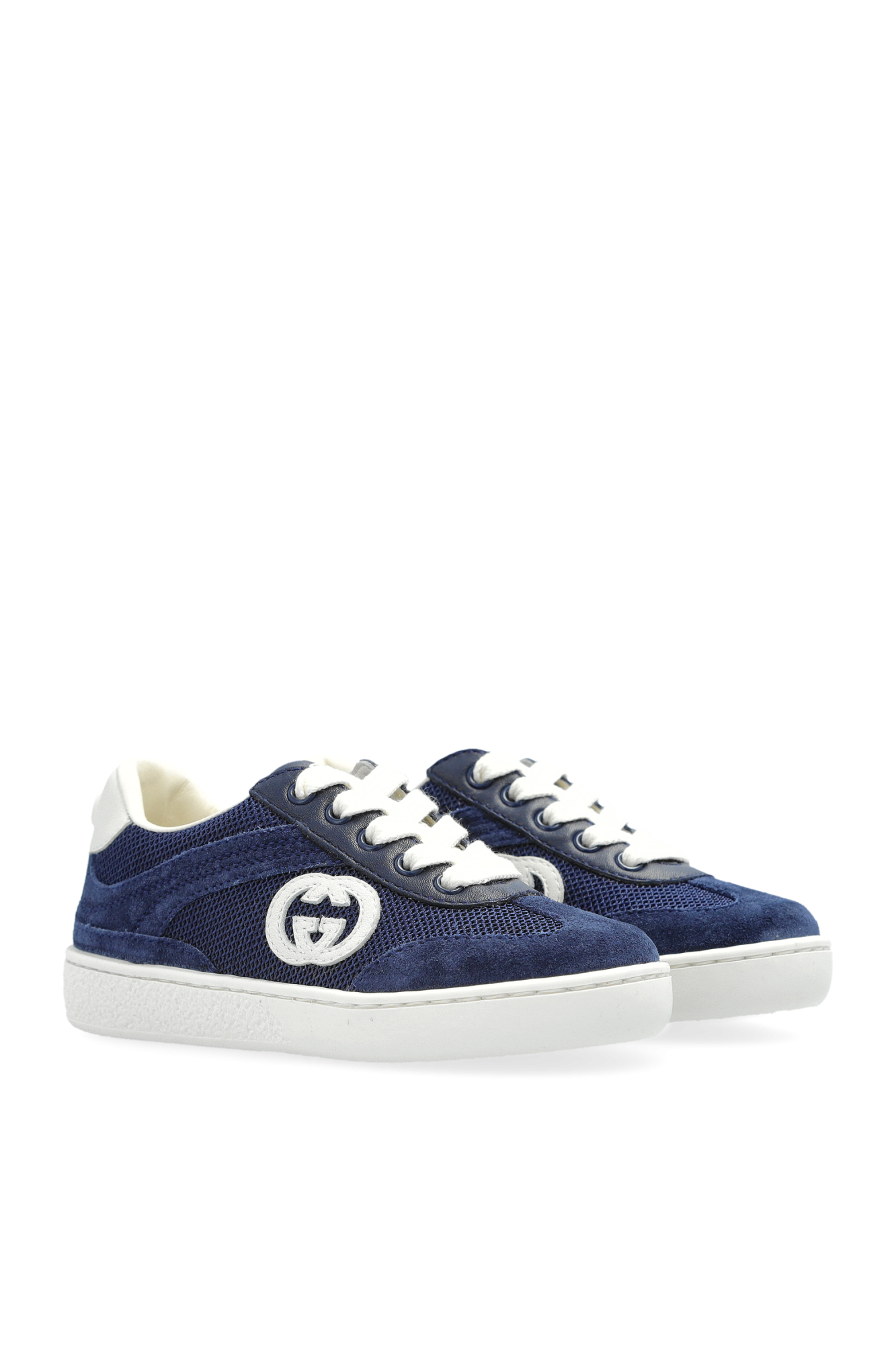 GUCCI CHILDREN ネイビーキャンバス テニス スニーカー 13.5 Gucci Kids Sneakers with logo | Kids's | Vitkac